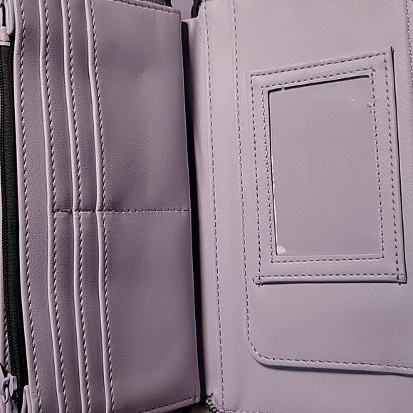 Betsey Johnson Lavender Quilted Long Zippy Wallet NWT RETAIL $58+ - Picture 7 of 10